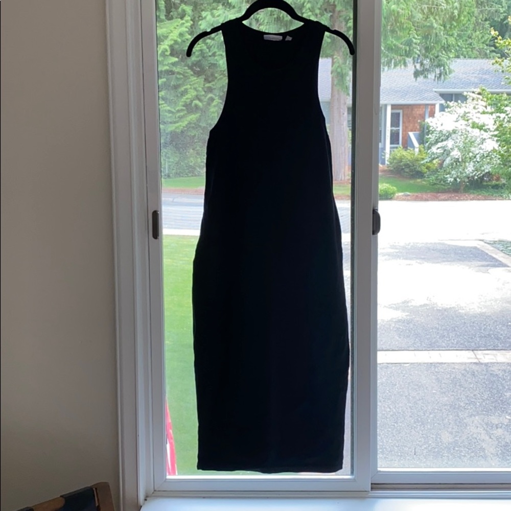 Black Midi Dress, fitted